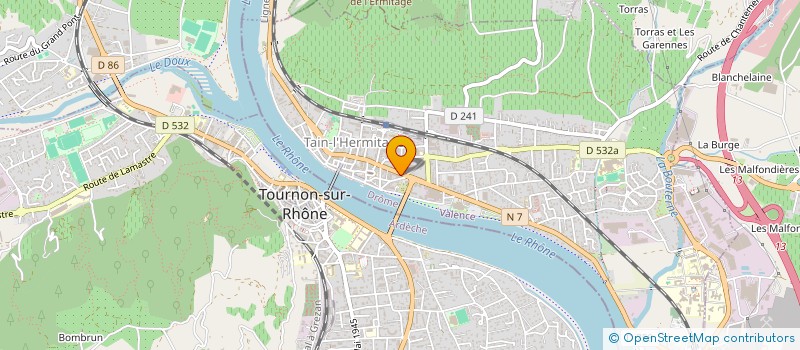 localisation de l'entreprise LA SOLITUDE  TAIN-L'HERMITAGE