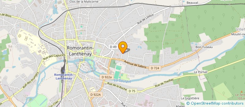 localisation de l'entreprise LA SOLOGNE  ROMORANTIN-LANTHENAY