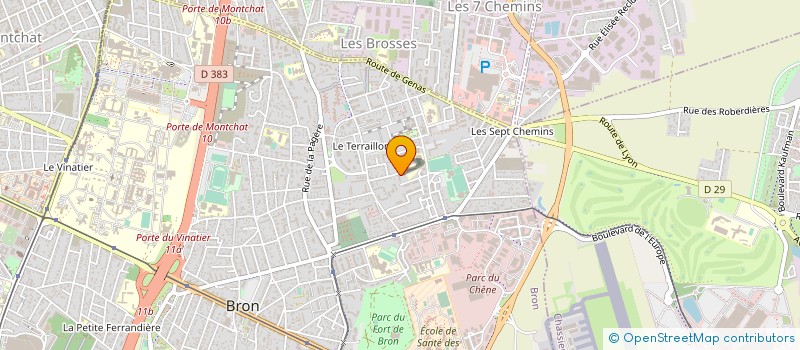 localisation de l'entreprise LA SOLUTION à BRON