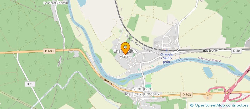 localisation de l'entreprise LA SONDE ET LE GOUJON DE LA MARNE  CHANGIS-SUR-MARNE