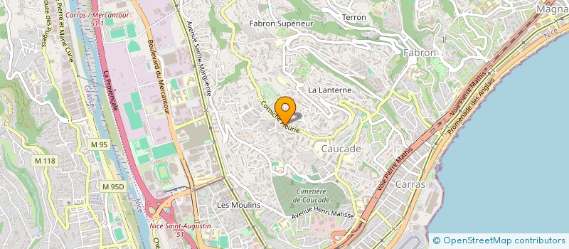 localisation de l'entreprise LA SONGOLO à NICE