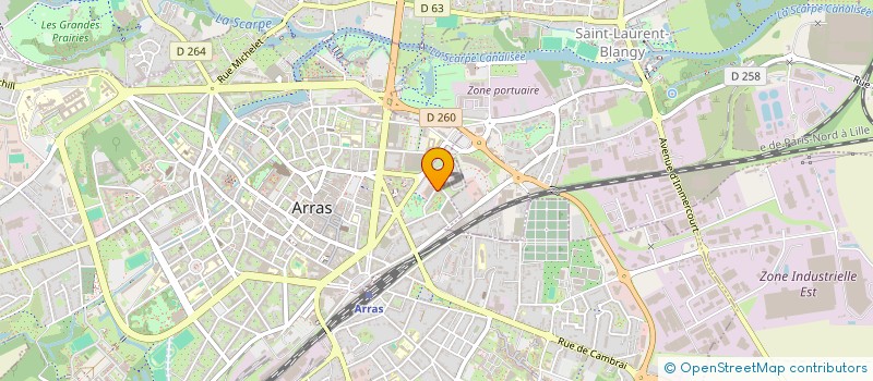 localisation de l'entreprise LA SONO TONNE ! à ARRAS