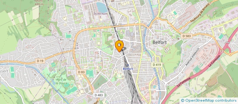 localisation de l'entreprise LA SOPHILIPPE à BELFORT