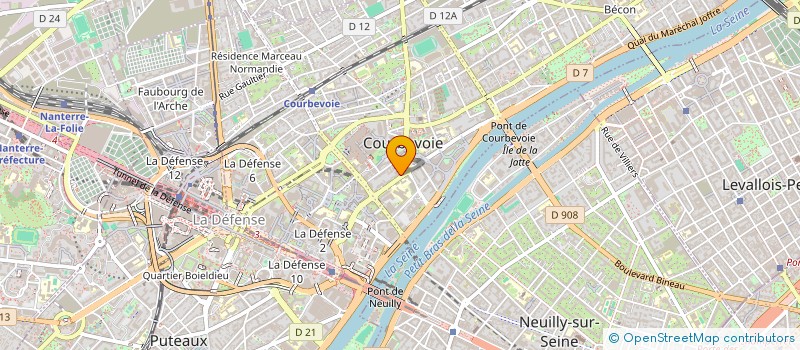 localisation de l'entreprise LA SORBANE CONSEIL à COURBEVOIE