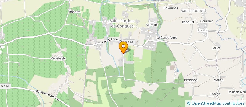 localisation de l'entreprise LA SOREGSI  SAINT-PARDON-DE-CONQUES