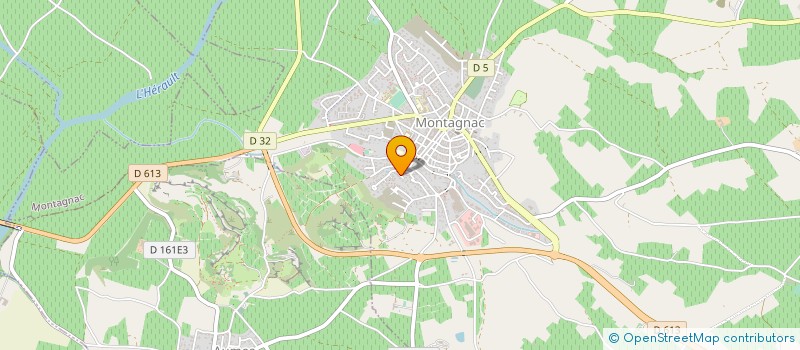 localisation de l'entreprise LA SORGA  MONTAGNAC