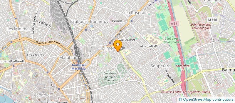 localisation de l'entreprise LA SORGA à TOULOUSE