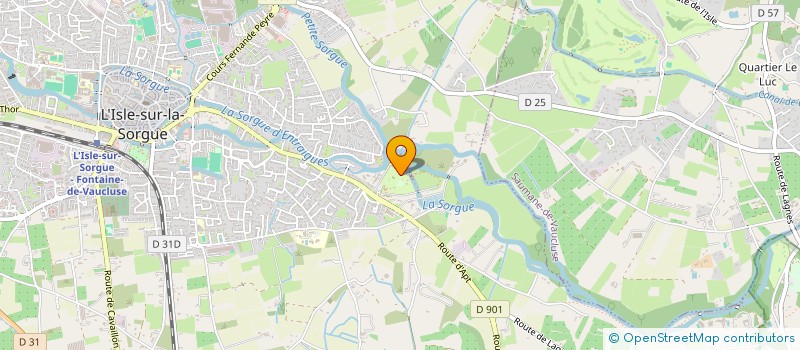 localisation de l'entreprise LA SORGUETTE  L'ISLE-SUR-LA-SORGUE