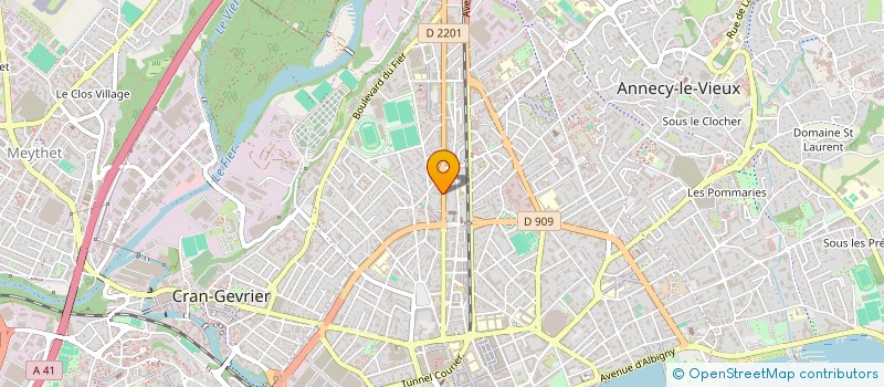 localisation de l'entreprise LA SORO - NOUS TOUTES 74 à ANNECY