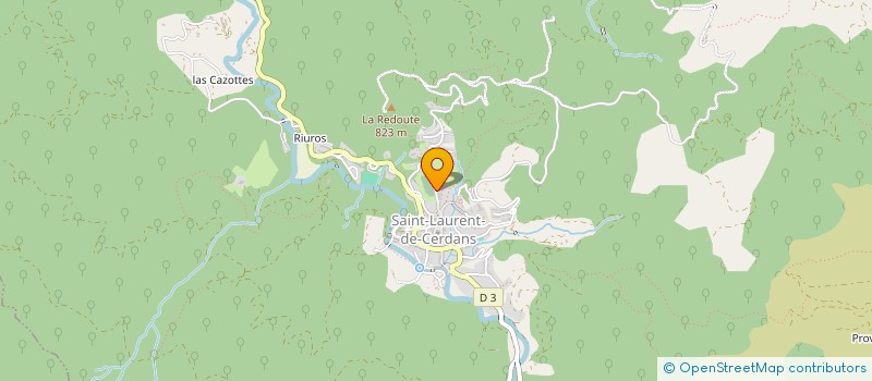 localisation de l'entreprise LA SORT 2018  SAINT-LAURENT-DE-CERDANS