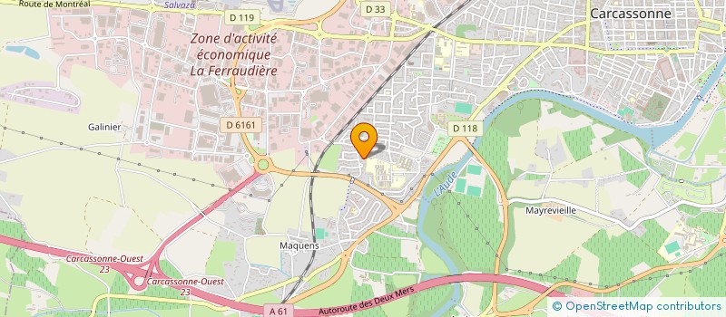 localisation de l'entreprise LA SORTIE DE L'AUBERGE  CARCASSONNE