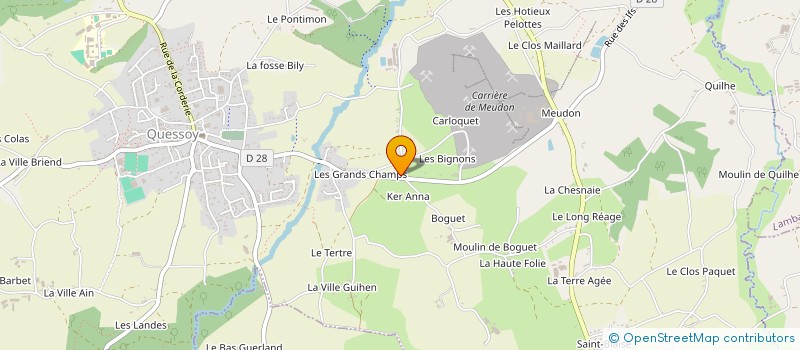 localisation de l'entreprise LA SORTIE DU RENARD  QUESSOY