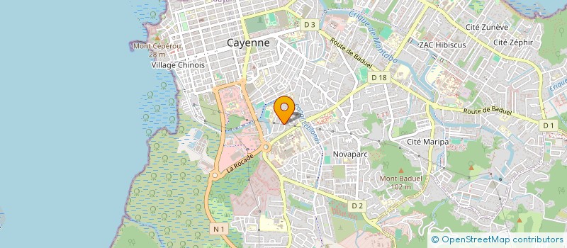 localisation de l'entreprise LA SOSSO  CAYENNE