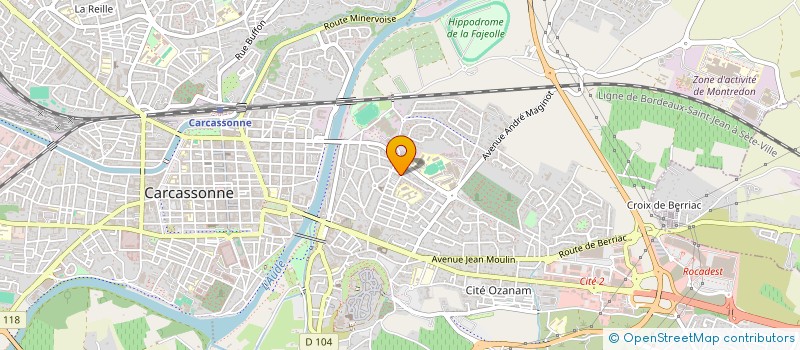 localisation de l'entreprise LA SOUCHE OCCITANE à CARCASSONNE