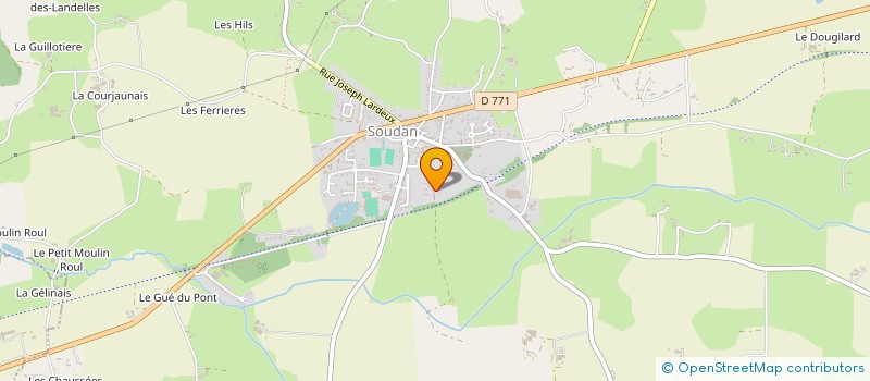 localisation de l'entreprise LA SOUDANAIS, SOCIETE DES AMIS DE L'ECOLE PUBLIQUE DE SOUDAN à SOUDAN