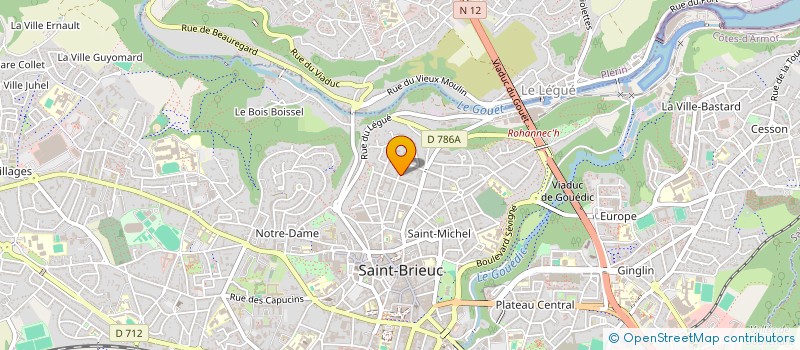 localisation de l'entreprise LA SOUHAITIER à SAINT-BRIEUC