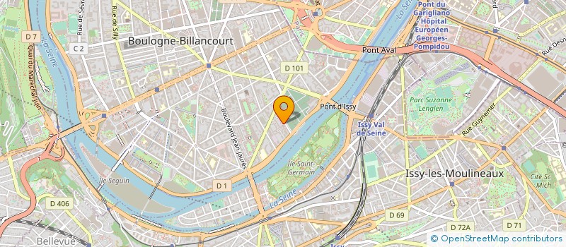 localisation de l'entreprise LA SOUPAPE à BOULOGNE-BILLANCOURT