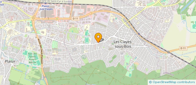 localisation de l'entreprise LA SOUPAPE 78 à LES CLAYES-SOUS-BOIS