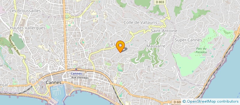 localisation de l'entreprise LA SOURCE-1734  CANNES
