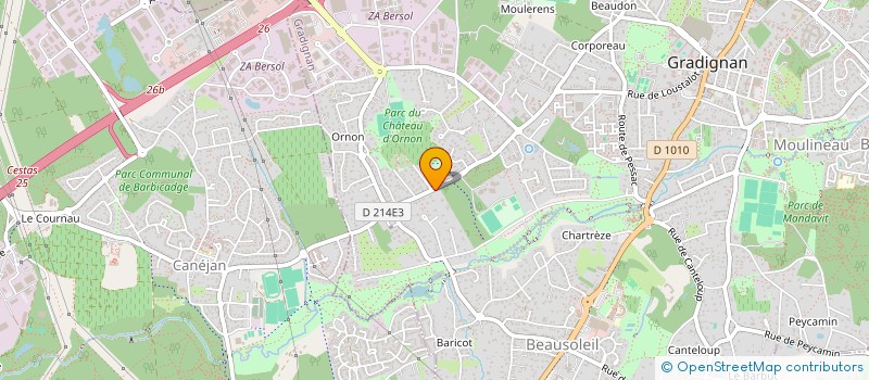 localisation de l'entreprise LA SOURCE à GRADIGNAN