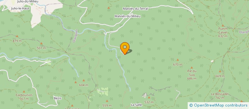 localisation de l'entreprise LA SOURCE  OLARGUES