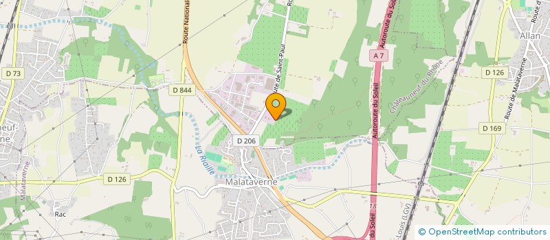 localisation de l'entreprise LA SOURCE  CHATEAUNEUF-DU-RHONE