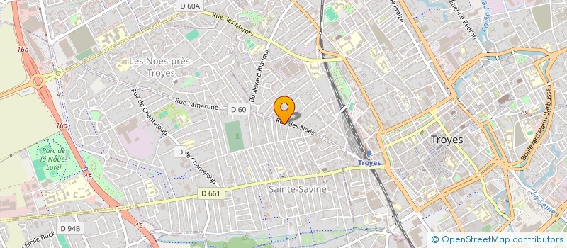 localisation de l'entreprise LA SOURCE  SAINTE-SAVINE