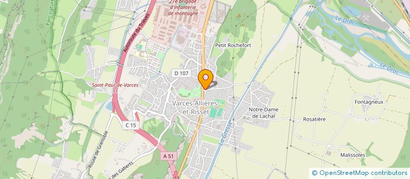 localisation de l'entreprise LA SOURCE à VARCES-ALLIERES-ET-RISSET