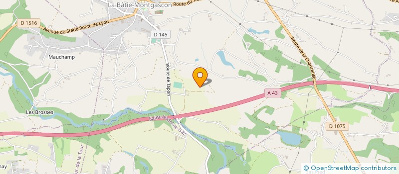 localisation de l'entreprise LA SOURCE  LA BATIE-MONTGASCON