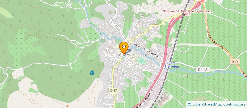 localisation de l'entreprise LA SOURCE  CUERS