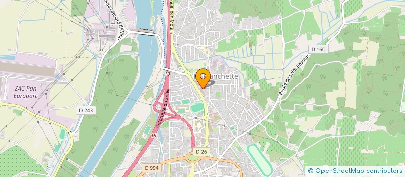 localisation de l'entreprise LA SOURCE  BOLLENE