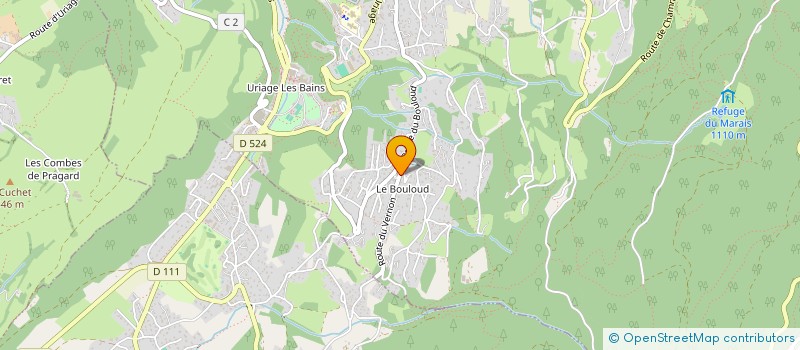 localisation de l'entreprise LA SOURCE  SAINT-MARTIN-D'URIAGE