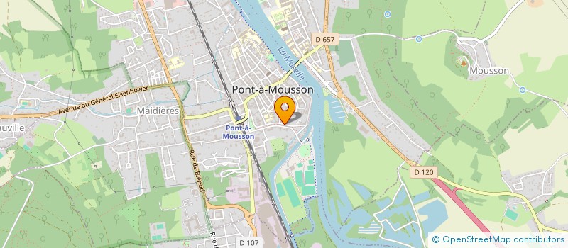 localisation de l'entreprise LA SOURCE  PONT-A-MOUSSON