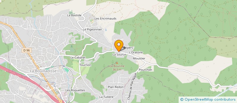 localisation de l'entreprise LA SOURCE  LA BOUILLADISSE