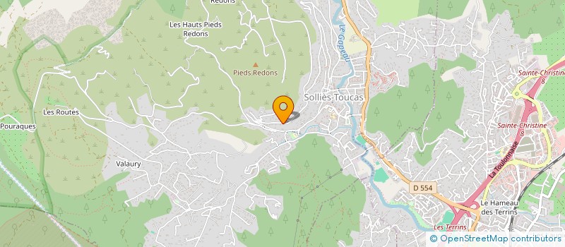 localisation de l'entreprise LA SOURCE à SOLLIES-TOUCAS