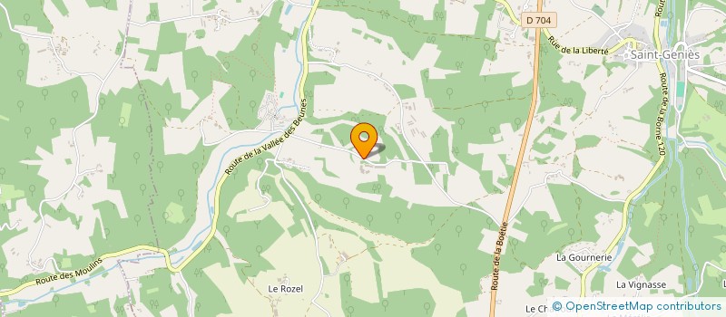 localisation de l'entreprise LA SOURCE  SAINT-GENIES