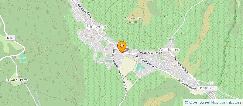 localisation de l'entreprise LA SOURCE  SOULTZMATT