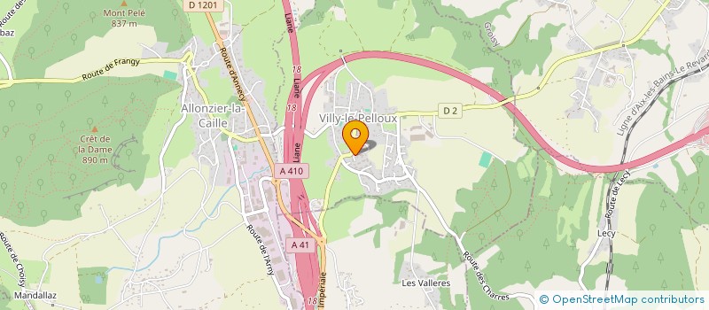 localisation de l'entreprise LA SOURCE  VILLY-LE-PELLOUX