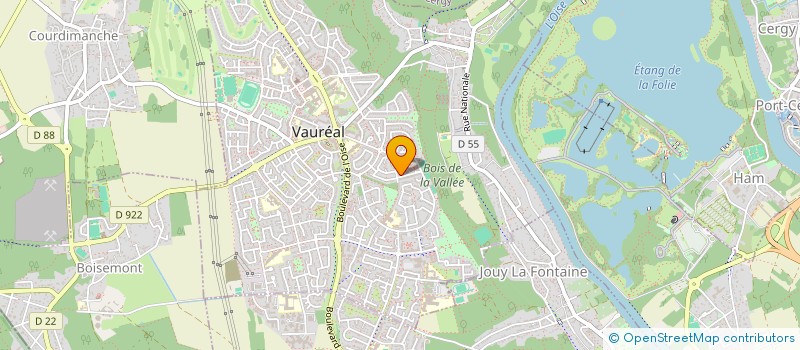 localisation de l'entreprise LA SOURCE à VAUREAL