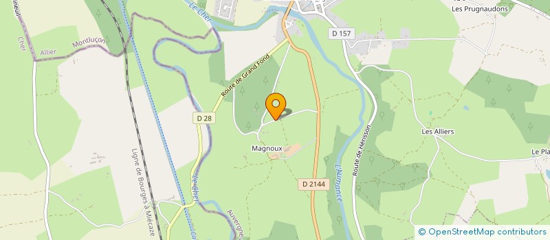 localisation de l'entreprise LA SOURCE  MEAULNE-VITRAY