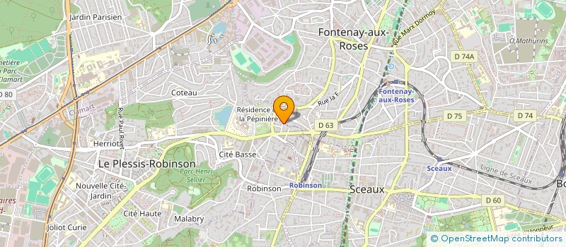 localisation de l'entreprise LA SOURCE  LE PLESSIS-ROBINSON