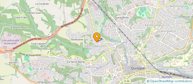 localisation de l'entreprise LA SOURCE à QUIMPER