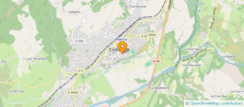 localisation de l'entreprise LA SOURCE  EMBRUN