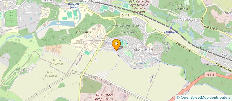 localisation de l'entreprise LA SOURCE  SACLAY