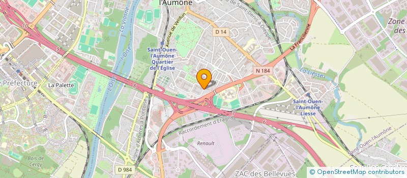 localisation de l'entreprise LA SOURCE  SAINT-OUEN-L'AUMONE