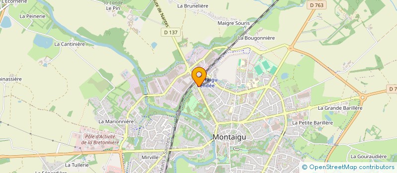 localisation de l'entreprise LA SOURCE  MONTAIGU-VENDEE