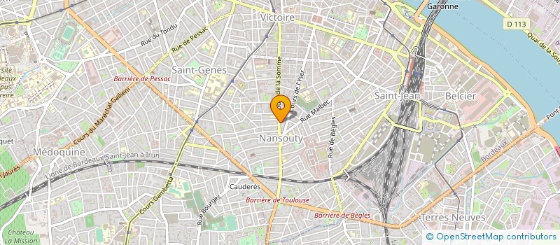 localisation de l'entreprise LA SOURCE ARDENTE à BORDEAUX