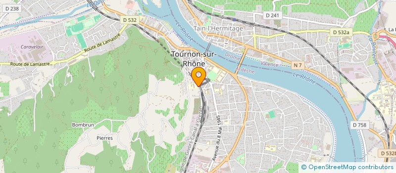 localisation de l'entreprise LA SOURCE ASSOCIATION DES ELEVES DE LA PELISSIERE à TOURNON-SUR-RHONE