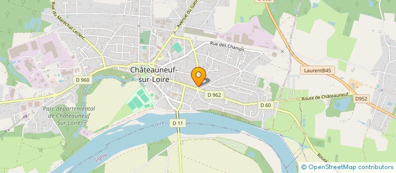 localisation de l'entreprise LA SOURCE BIO  CHATEAUNEUF-SUR-LOIRE