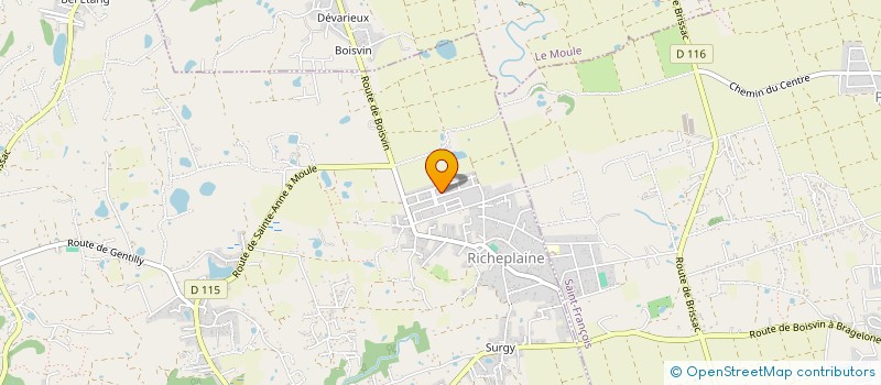 localisation de l'entreprise LA SOURCE D'EAU VIVE à SAINTE-ANNE